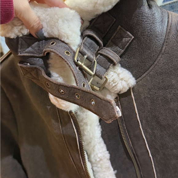 Wool leather brand new brown jacket - Picture 2 of 9